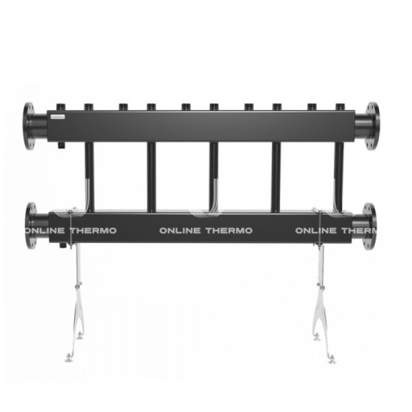 Модульный распределительный коллектор Gidruss (Гидрусс) MK-1000-5x32 DN100, фланец, до 1000 кВт, конструкционная сталь