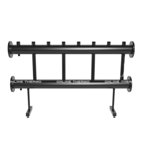 Модульный распределительный коллектор Gidruss (Гидрусс) MK-2000-4x50 DN150, фланец, до 2000 кВт, конструкционная сталь