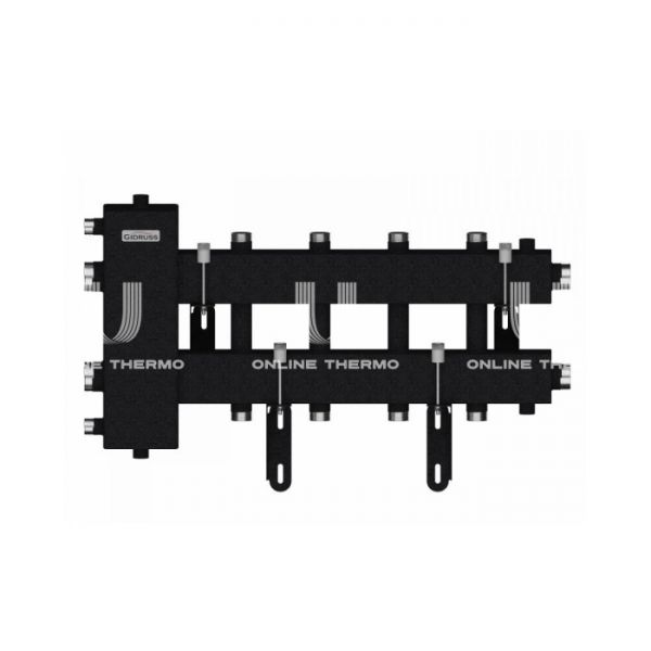 Балансировочный коллектор Gidruss (Гидрусс) BM-150-5DU, до 150 кВт, конструкционная сталь