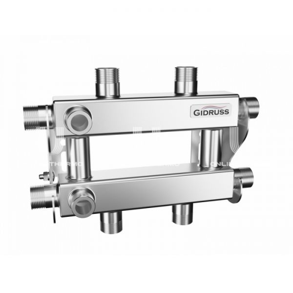 Кольцевой коллектор для отопления Gidruss RMSS-40-2, до 40 кВт, нержавеющая сталь