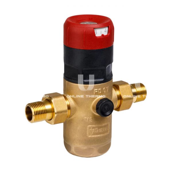 Редуктор давления (клапан понижения давления) Goetze DR07-1/2H GTZARM002, для горячей воды, латунь