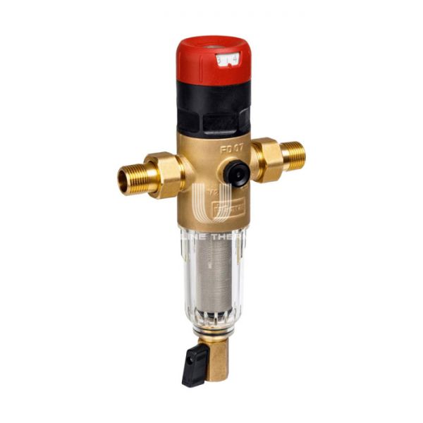 Комбинированный промывной фильтр Goetze FD07-1/2C (SP) GTZFIN005, для холодной воды, с редуктором давления, с сетчатым фильтром
