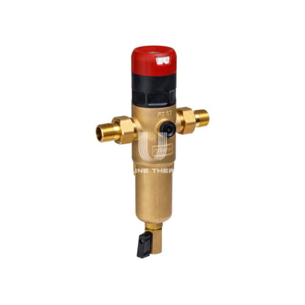 Комбинированный промывной фильтр Goetze FD07-3/4H (SP) GTZFIN008, для горячей воды, с редуктором давления, с сетчатым фильтром