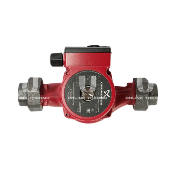 Насос циркуляционный Grundfos UPS 25-60 96281477, с гайками, база 180 мм