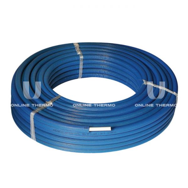 Труба металлопластиковая Henco RIXc PE-Xc 100-ISO4-R16-BL, 16х2.0, бухта 100 м, в синей изоляции 6 мм