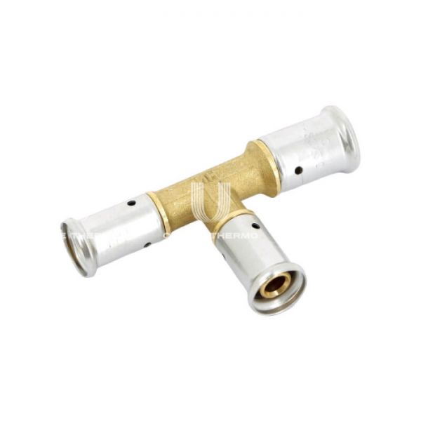 Тройник переходной Henco 11P-262020, 26x20x20, латунь, пресс-фитинг