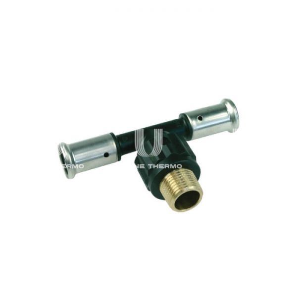 Тройник с наружной резьбой Henco 14PK-160416, 16х1/2"х16, пресс-фитинг