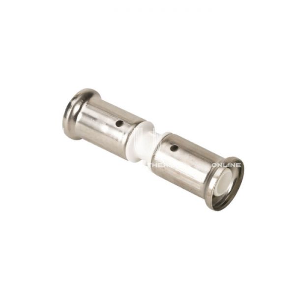 Муфта равносторонняя Henco 15PKW-2020, 20х20, белая, пресс-фитинг