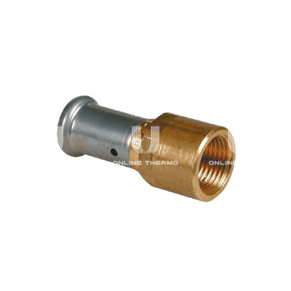 Муфта переходная (переходник) с внутренней резьбой Henco 18P-2005, 20x3/4", латунь, пресс-фитинг