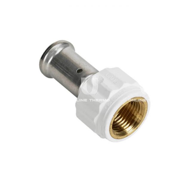 Муфта переходная (переходник) с внутренней резьбой Henco 18PKW-2606, 26х1", белая, пресс-фитинг