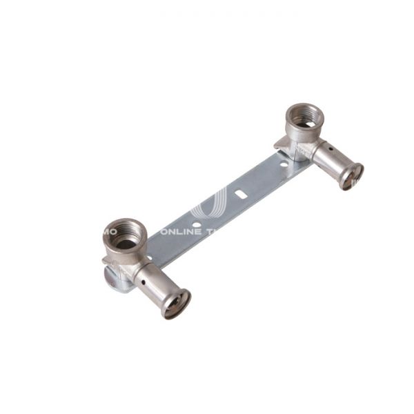 Настенный комплект (с водорозетками) Henco 28P-16041604-1, 16х1/2", длина 153 мм, латунь, пресс-фитинг