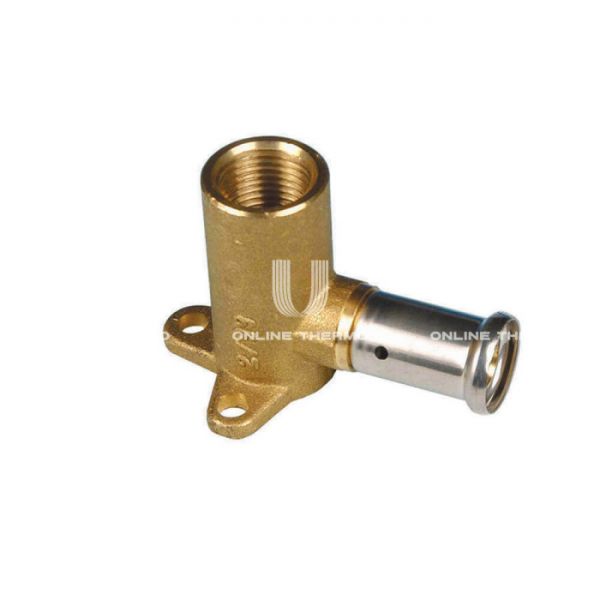 Угольник настенный (водорозетка) Henco 2P-1604, 16х1/2", высота 52 мм, латунь, пресс-фитинг