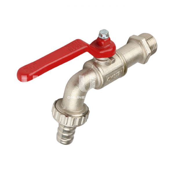 Кран шаровый водоразборный со штуцером Itap 1320034 3/4", НР-штуцер, 132, усиленный, ручка-рычаг