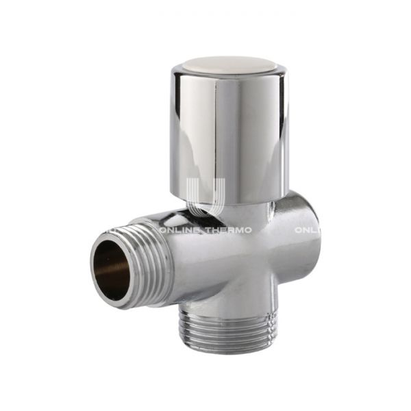 Трехходовой вентильный кран для стиральных, посудомоечных машин Itap 2550012 1/2" x 3/4" x 1/2" НР-НР-ВР, 255, ручка-барашек