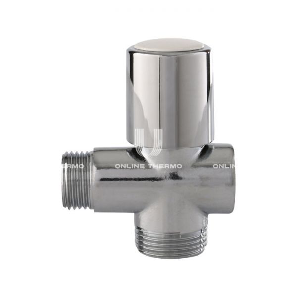 Трехходовой вентильный кран для стиральных, посудомоечных машин Itap 2550012 1/2" x 3/4" x 1/2" НР-НР-ВР, 255, ручка-барашек