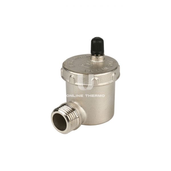 Автоматический воздухоотводчик Itap 3640012 1/2" НР, серия 364, угловой, никелированный, вертикальный выпуск