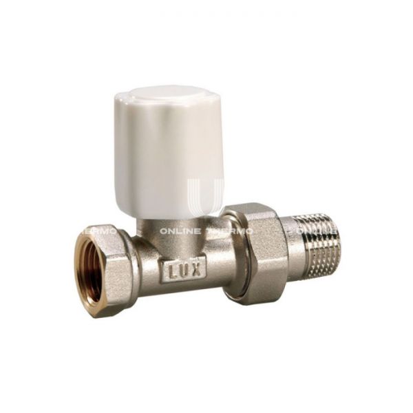 Радиаторный клапан ручной регулировки Luxor 10222700, 3/4" ВР-НР, прямой, хромированный