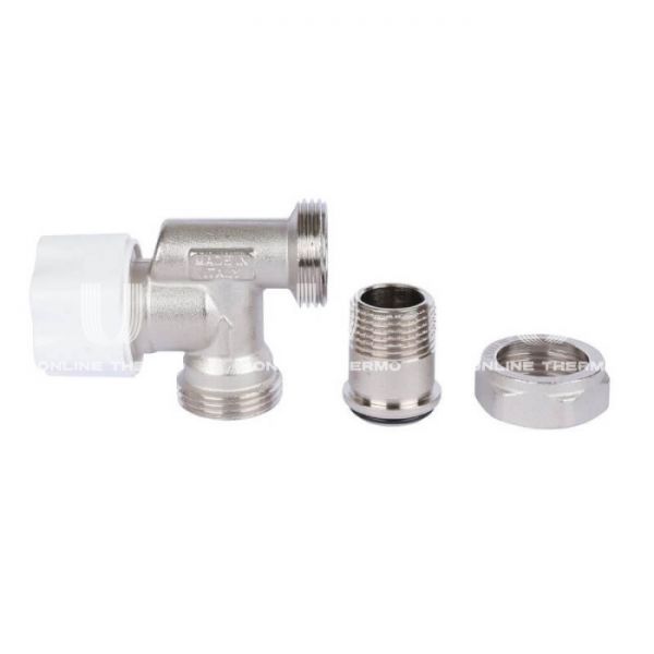 Термостатический клапан (терморегулятор) Luxor 13102721, 1/2" НР, осевой, хромированный, с преднастройкой