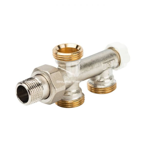 Узел нижнего подключения Luxor Рапира 13142100, 1/2xМ24х19 НР, хромированный