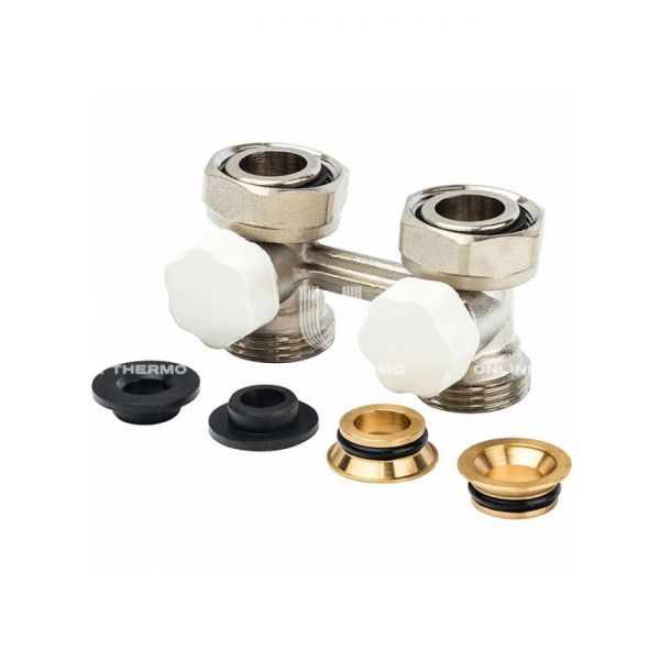 Узел нижнего подключения Luxor 13472700 (69172700), 3/4"х3/4" ЕК НР-НГ, прямой, хромированный