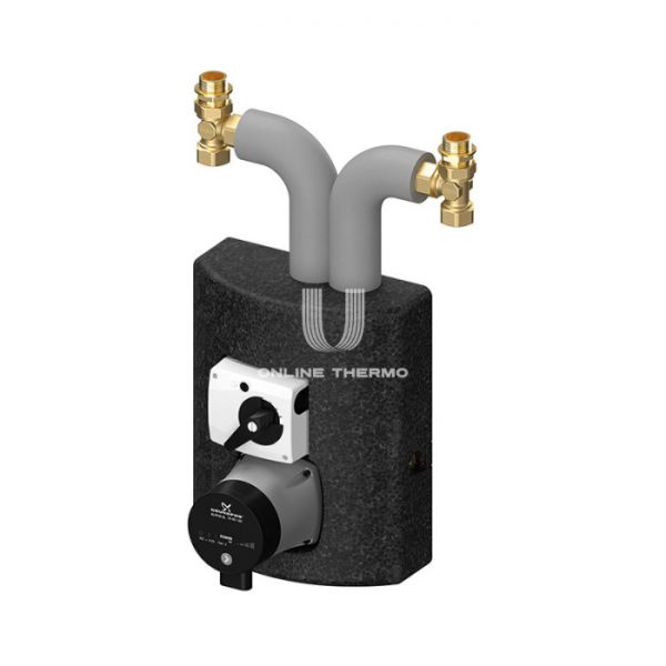 Насосная группа Meibes Thermix M27400.3, смесительная с приводом, DN20 (3-4"), с насосом Grundfos Alpha2 15-60, подача слева