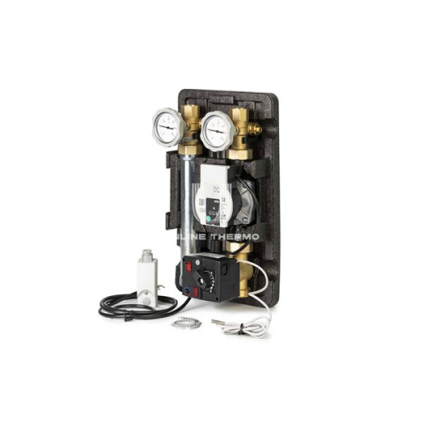 Насосная группа Meibes MK M45890.54WIRU, смесительная с электронным термостатом и реле, DN 25 (1"), с насосом Wilo PARA SC 7.0 180, подача справа