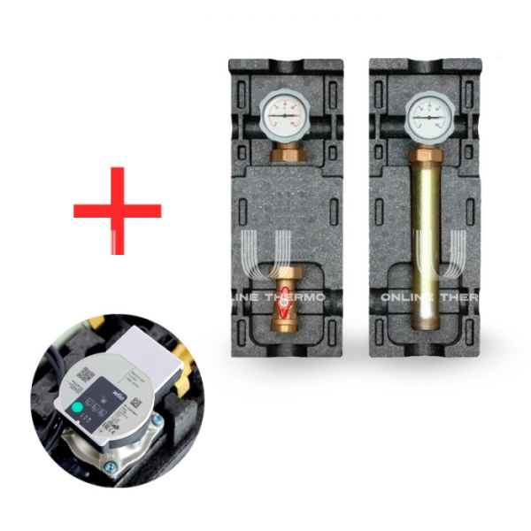 Насосная группа Meibes V-UK M66814.36WI, прямая, DN 32 (1 1-4") с насосом Wilo PARA SC 7.0 180