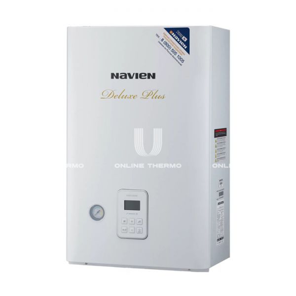 Настенный газовый котел Navien Deluxe Plus -13k, PNDX0013LD001, двухконтурный, закрытая камера, 13 кВт