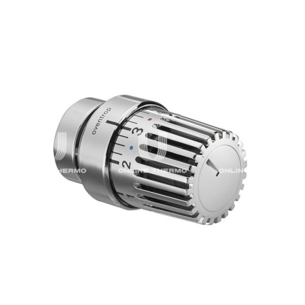 Термостатическая головка (термостат) Oventrop Uni LH 1011469, жидкостная, M30х1.5, с отметкой 0, с декоративным кольцом, хром