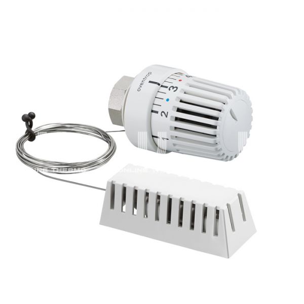 Термостатическая головка (термостат) Oventrop Uni LH 1011688, жидкостная, M30х1.5, с выносным датчиком, белая, 2 м