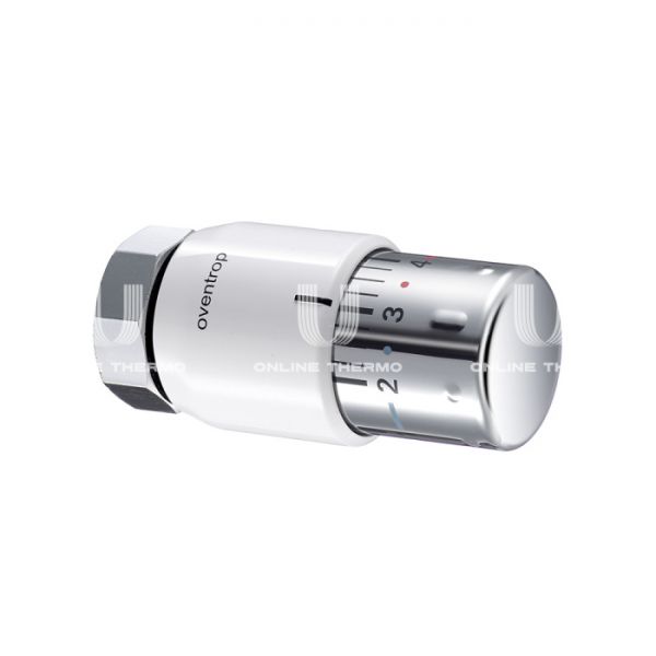 Термостатическая головка (термостат) Oventrop Uni SH 1012065, жидкостная, M30х1.5, с отметкой 0, белая/хром