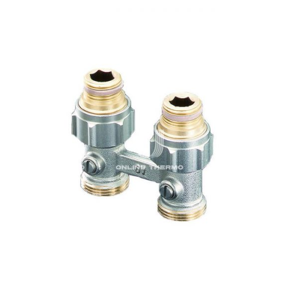 Узел нижнего подключения Oventrop 1015883, 1/2"х3/4"ЕК НР-НР, Multiflex F, прямой, с подключением ЕК