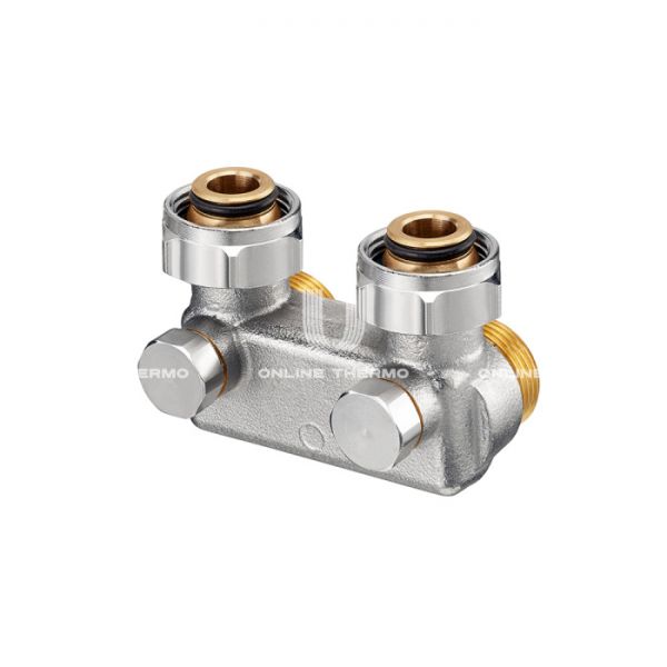 Узел нижнего подключения Oventrop 1016462, 3/4" НГ-НР, угловой перекрестный