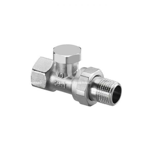 Запорный радиаторный клапан (вентиль) ручной регулировки Oventrop 1091163, DN20, 3/4" ВР-НР, Combi 2, прямой