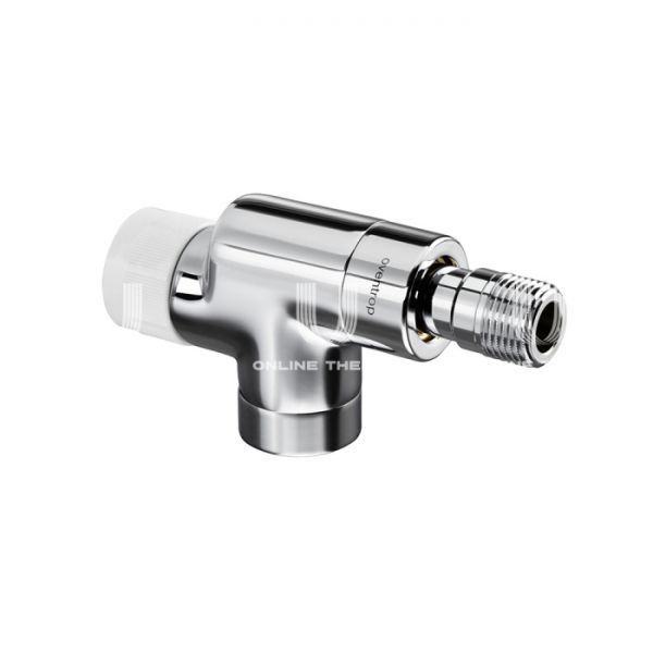 Термостатический клапан (терморегулятор) Oventrop 1163252, DN15, 1/2" ВР-НР, серия E, осевой, хромированный, с преднастройкой