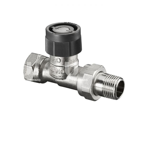 Термостатический клапан (терморегулятор) Oventrop 1181103, DN10, 3/8" ВР-НР, серия A, прямой, без преднастройки