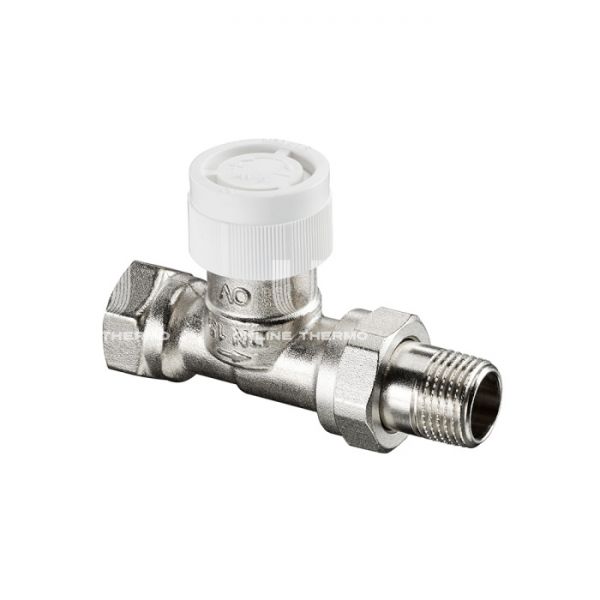 Термостатический клапан (терморегулятор) Oventrop 1183803, DN10, 3/8" ВР-НР, серия AV9, прямой, с преднастройкой