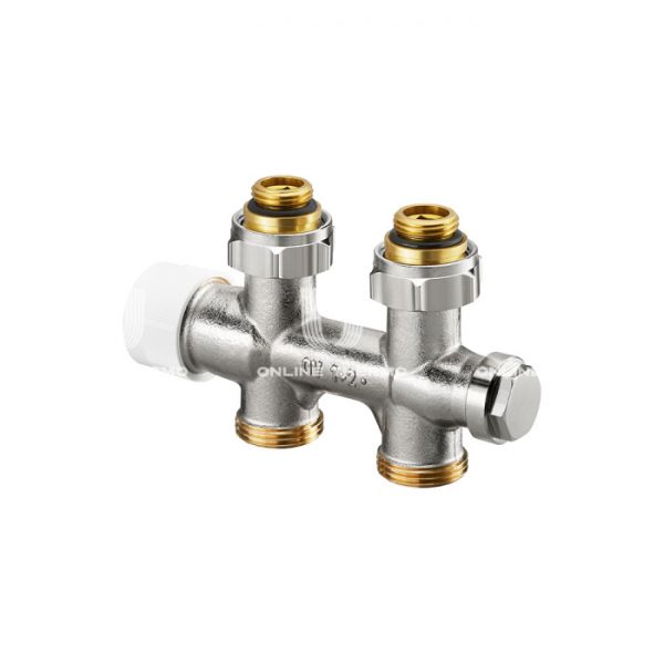 Узел нижнего подключения Oventrop 1184033, 1/2"х3/4" НР-НР, Multiblock T, прямой