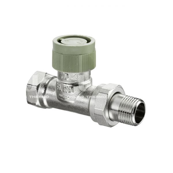 Термостатический клапан (терморегулятор) Oventrop 1188464, DN15, 1/2" ВР-НР, серия ADV9, прямой, с преднастройкой