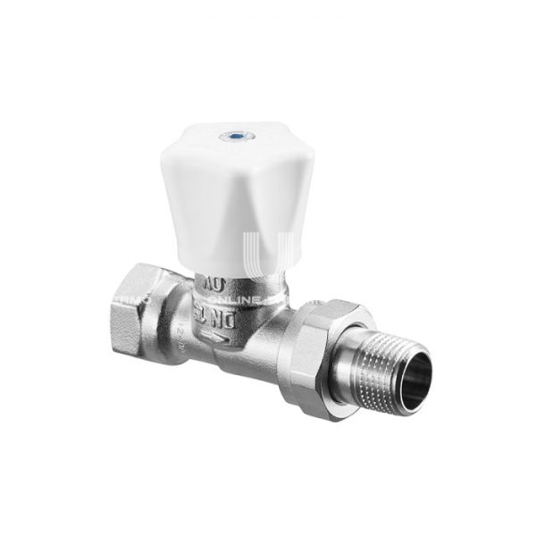 Радиаторный клапан (вентиль) ручной регулировки Oventrop 1191604, DN15, 1/2" ВР-НР, серия HRV, прямой