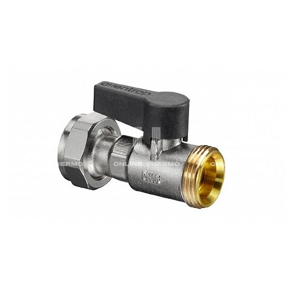 Кран шаровый с накидной гайкой Oventrop Multidis SF 1406504, 3/4" НР-НГ, евроконус, для отводов коллектора