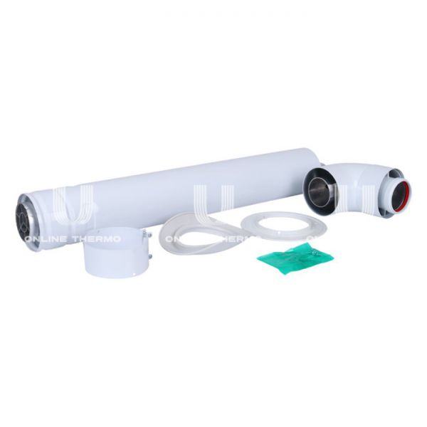 Комплект дымохода Protherm 0020199380 для горизонтального прохода через стену, 60/100 мм, 1000 мм, коаксиальный