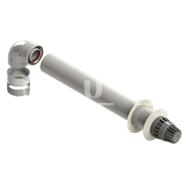 Комплект дымохода Protherm 3003202753, 60/100 мм, 750 мм, коаксиальный, горизонтальный, без ревизии