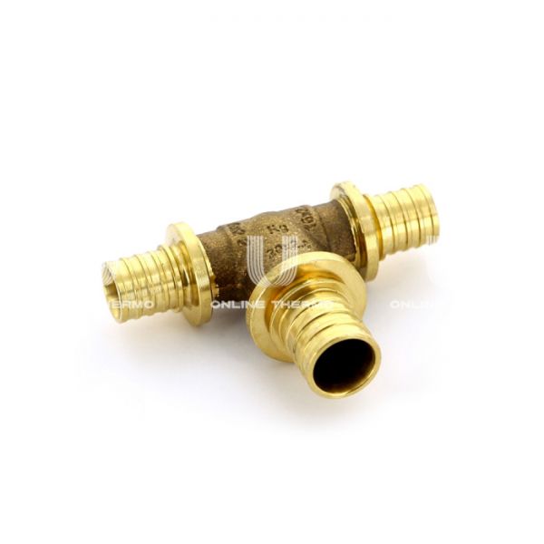 Тройник с увеличенным боковым проходом Rehau Rautitan Platinum RX 13777471001, 16?20?16 мм, аксиальный