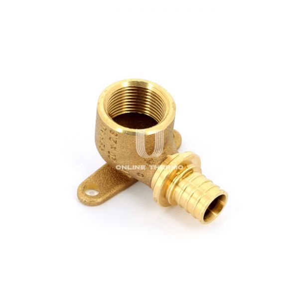 Угольник настенный (водорозетка) с внутренней резьбой Rehau Rautitan RX+ 14563591001, 20х1/2", высота 40 мм, с креплением, аксиальный