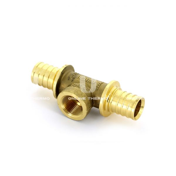 Тройник с внутренней резьбой на боковом проходе Rehau Rautitan RX+ 14564141001, 25х1/2"х25, аксиальный