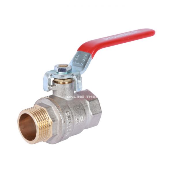 Кран шаровый Rommer RBV-0002-0210320, 3/4" ВР-НР, стандартный, ручка-рычаг