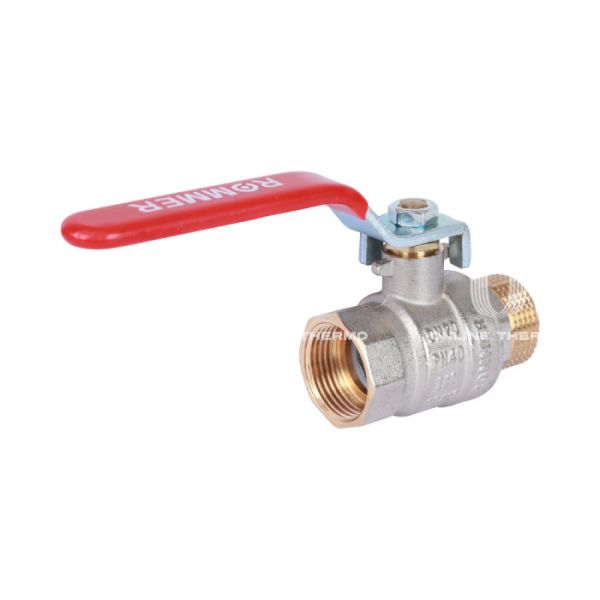 Кран шаровый Rommer RBV-0002-0210320, 3/4" ВР-НР, стандартный, ручка-рычаг