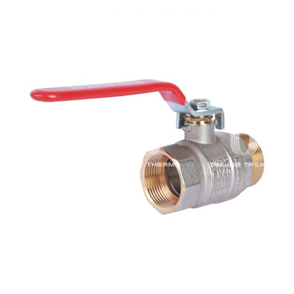 Кран шаровый Rommer RBV-0002-0210340, 1 1/2" ВР-НР, стандартный, ручка-рычаг