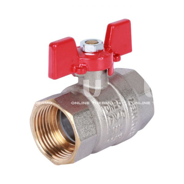 Кран шаровый Rommer RBV-0003-0110225, 1" ВР-ВР, стандартный, ручка-бабочка